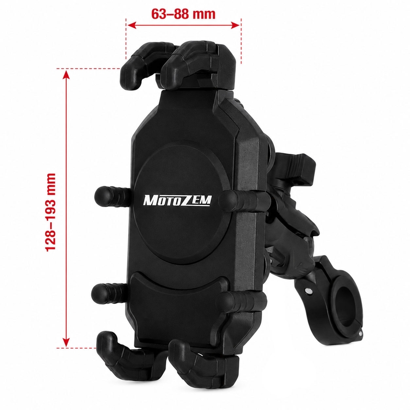 Antivibrations-Handyhalterung MotoZem Claw schwarz
