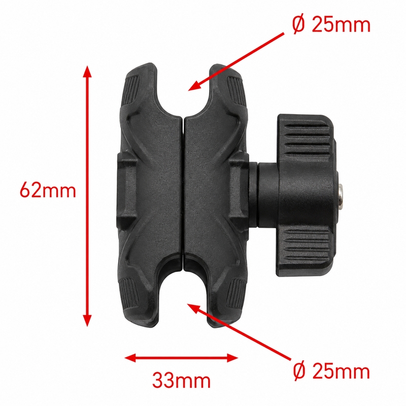 Antivibrations-Handyhalterung MotoZem Claw schwarz