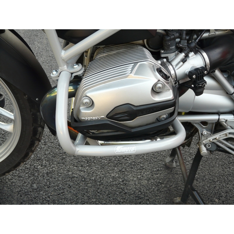 Motor Schutzrahmen RDMOTO silber upper + lower