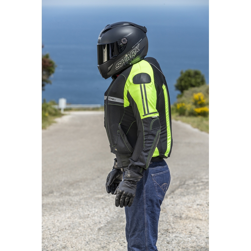 Airbagjacke HELITE Vented schwarz-fluorgelb