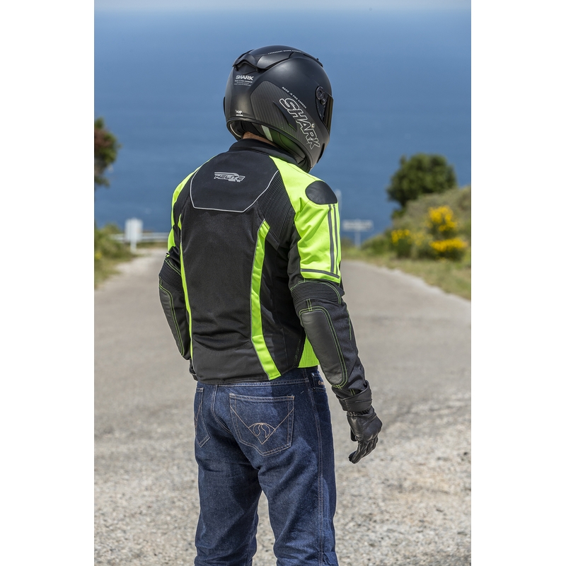 Airbagjacke HELITE Vented schwarz-fluorgelb