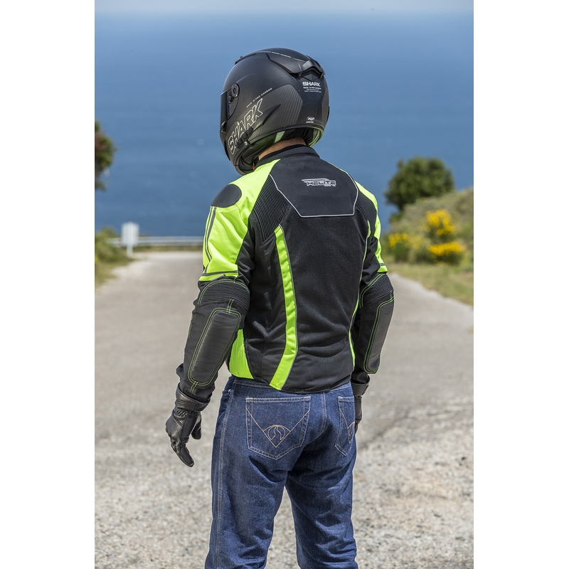 Airbagjacke HELITE Vented schwarz-fluorgelb