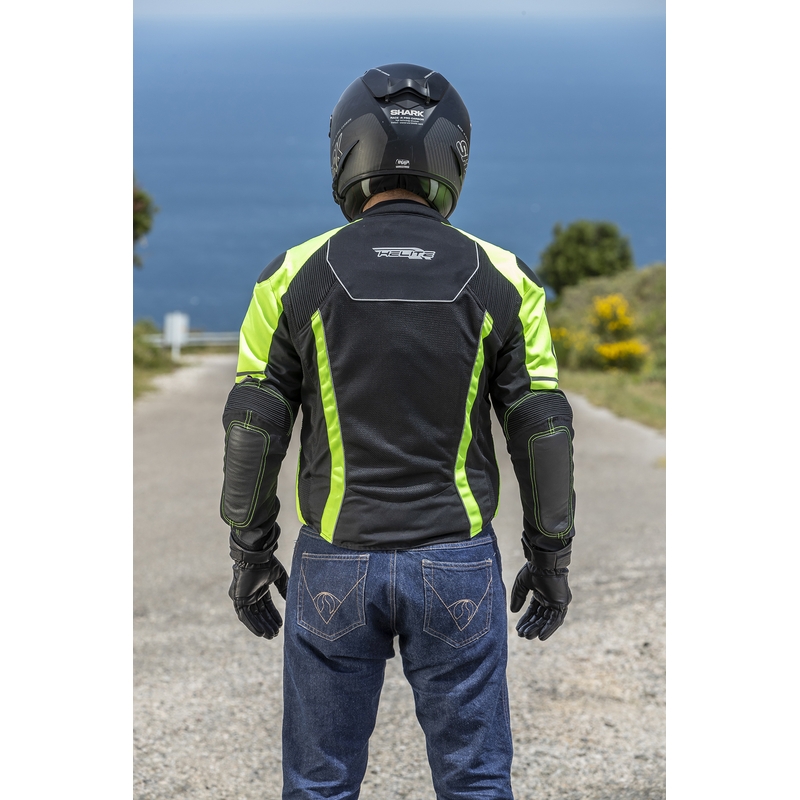 Airbagjacke HELITE Vented schwarz-fluorgelb