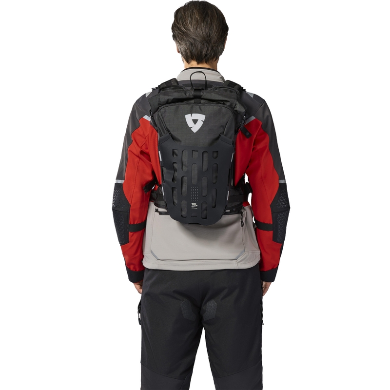 Revit Bauxite H2O Motorradrucksack grau-schwarz 18 l