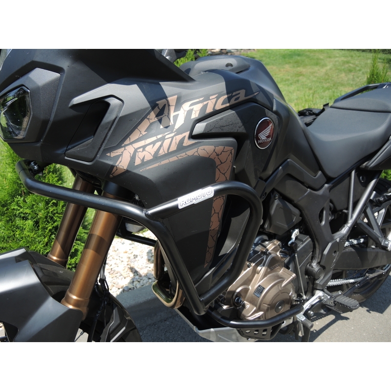 Motor Schutzrahmen RDMOTO schwarz matt upper + lower für HONDA CRF 1000 L Africa Twin 2016-2019