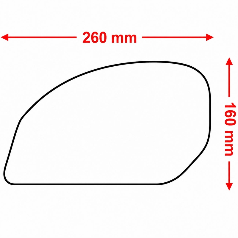 Seitliches Tankpad Print HDR237 schwarz