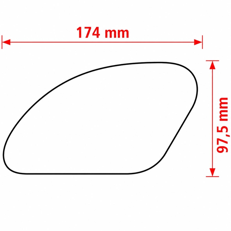 Seitliches Tankpad Print HDR239 schwarz