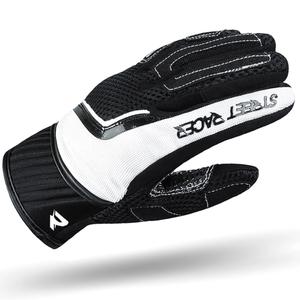 Damen Motorradhandschuhe Street Racer Stunt schwarz-weiß