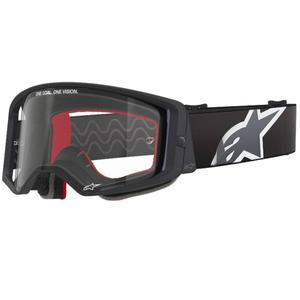 Alpinestars Supertech Corp Motocross-Brille schwarz-grau mit klarer Linse