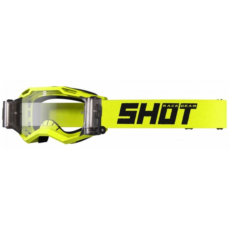 Motocrossbrille Shot Assault 2.0 Solid Roll-Off fluo gelb