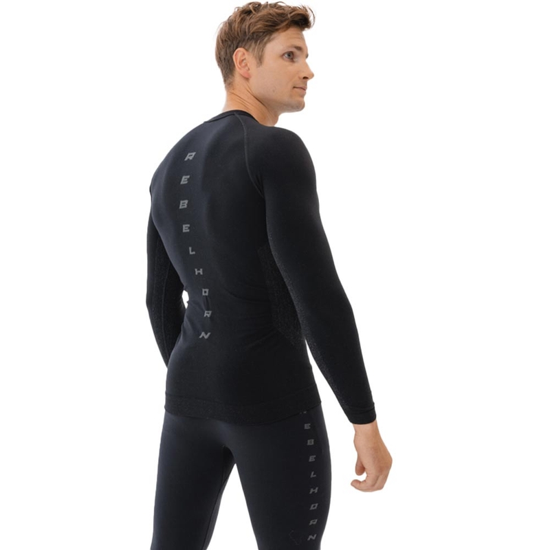 Rebelhorn Freeze II schwarzes Thermoshirt
