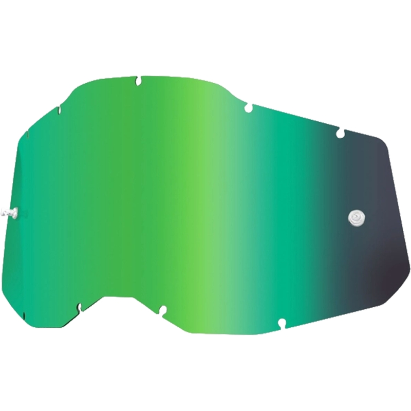 Plexi 100% Racecraft 2/Accuri 2/Strata 2 grün verspiegelt (Anti-Beschlag)