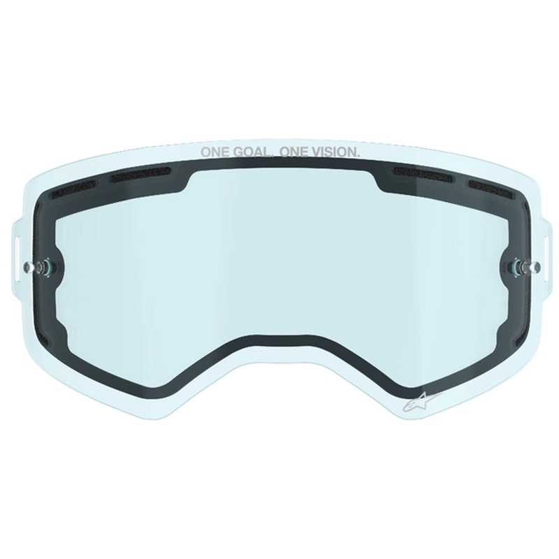 Plexiglas für Alpinestars Supertech Doppel-Antifog-Brille in Blau