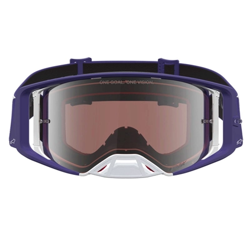 Alpinestars Supertech Atrox Motocross-Brille blau-weiß