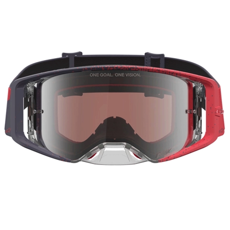 Alpinestars Supertech Motocross-Brille schwarz-rot
