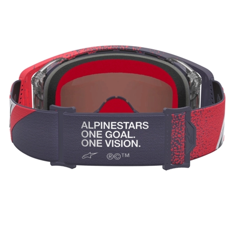 Alpinestars Supertech Motocross-Brille schwarz-rot