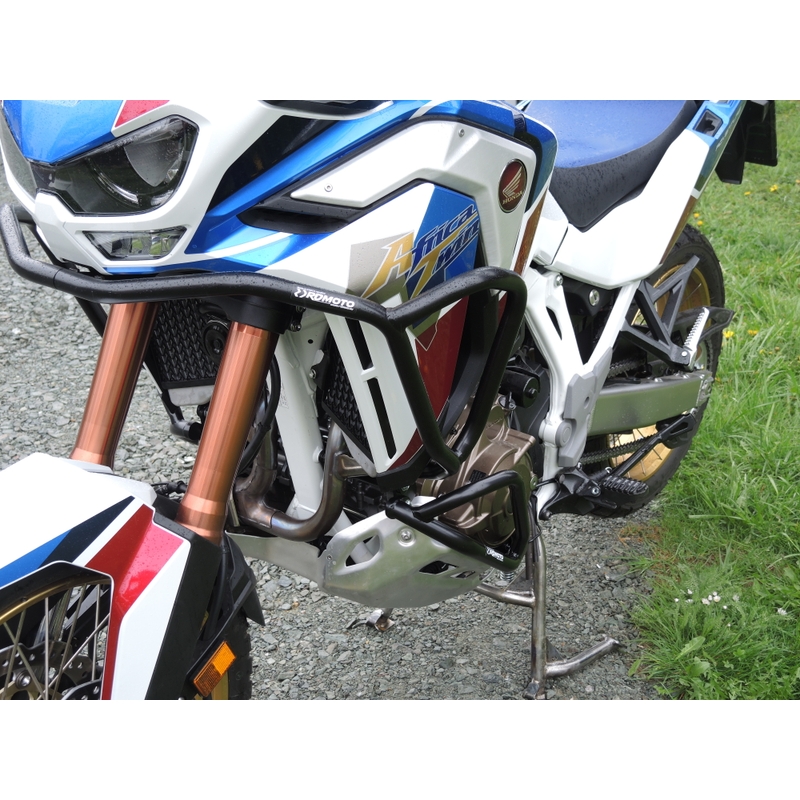 Motor Schutzrahmen RDMOTO schwarz upper + lower für HONDA CRF 1100 L Africa Twin 2020-2023
