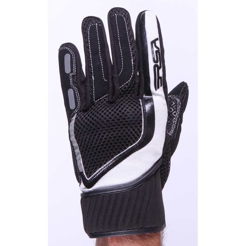 Motorradhandschuhe RSA Sneaker Schwarz und Weiß Ausverkauf