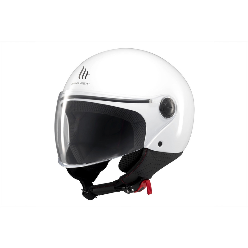 Offener Motorradhelm MT Street S, glänzend weiß - II. Qualität
