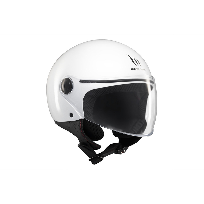 Offener Motorradhelm MT Street S, glänzend weiß - II. Qualität