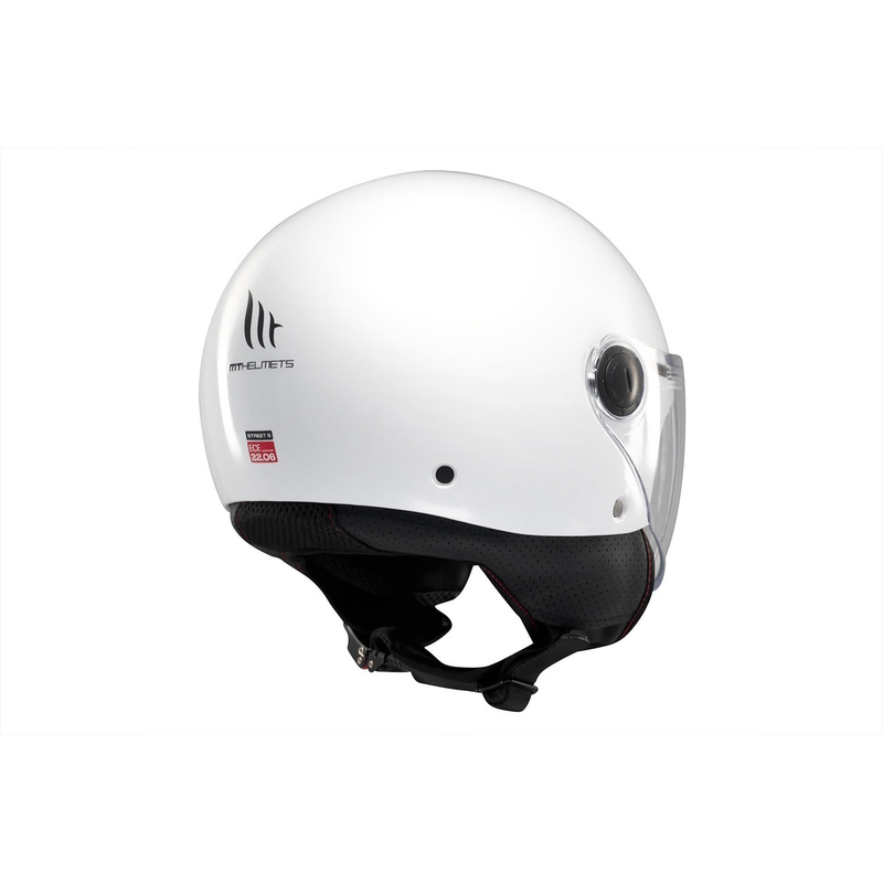 Offener Motorradhelm MT Street S, glänzend weiß - II. Qualität