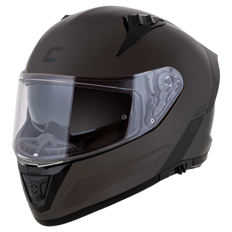 Cassida Aero Super Mono Integralhelm, glänzend schwarz, Chrom-Schwarz - II. Qualität