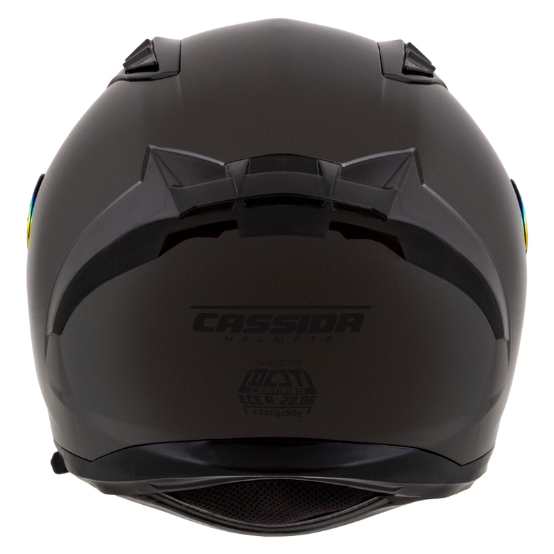 Cassida Aero Super Mono Integralhelm, glänzend schwarz, Chrom-Schwarz - II. Qualität