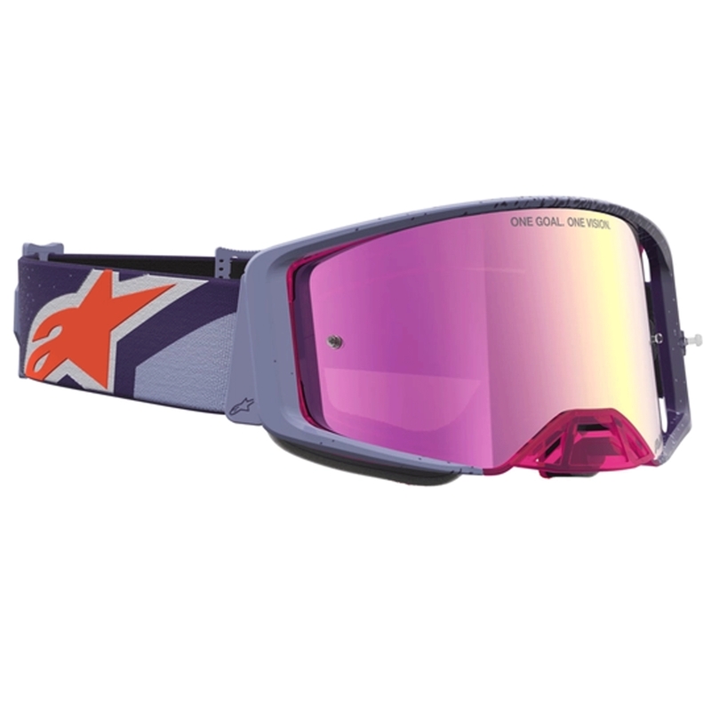Alpinestars Supertech Hiten Motocross-Brille, lila-rot