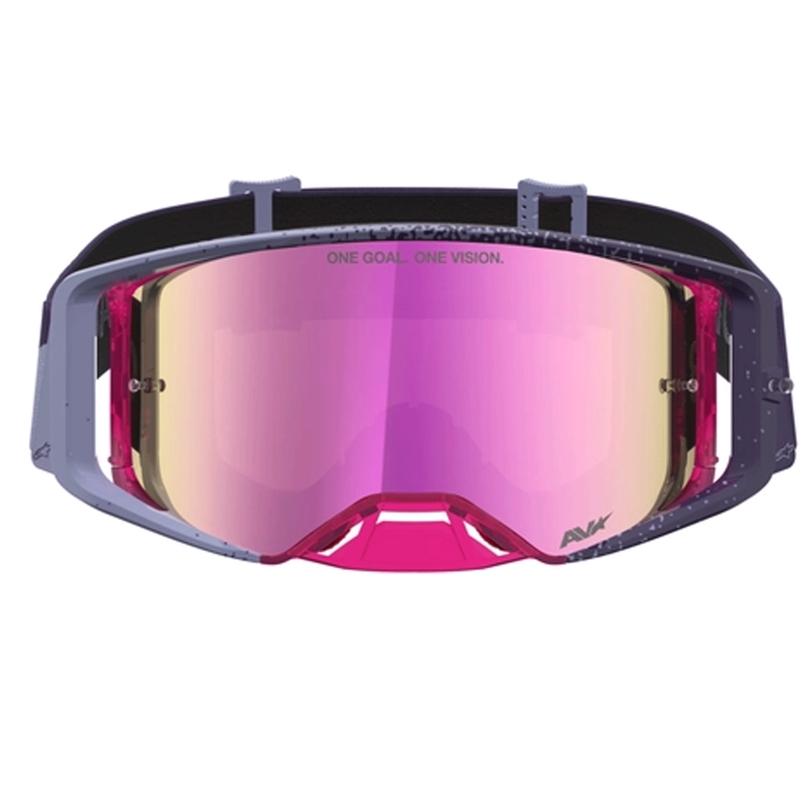 Alpinestars Supertech Hiten Motocross-Brille, lila-rot
