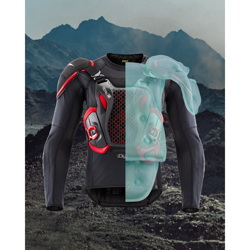 Alpinestars TECH-AIR®OFF-ROAD System-Airbagweste schwarz-rot - II. Qualität