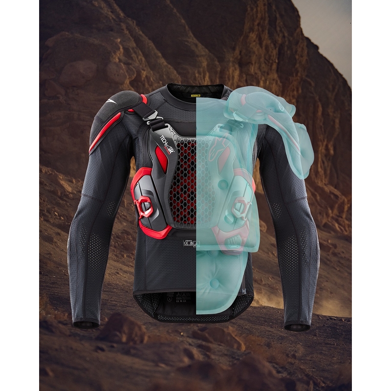 Alpinestars TECH-AIR®OFF-ROAD System-Airbagweste schwarz-rot - II. Qualität