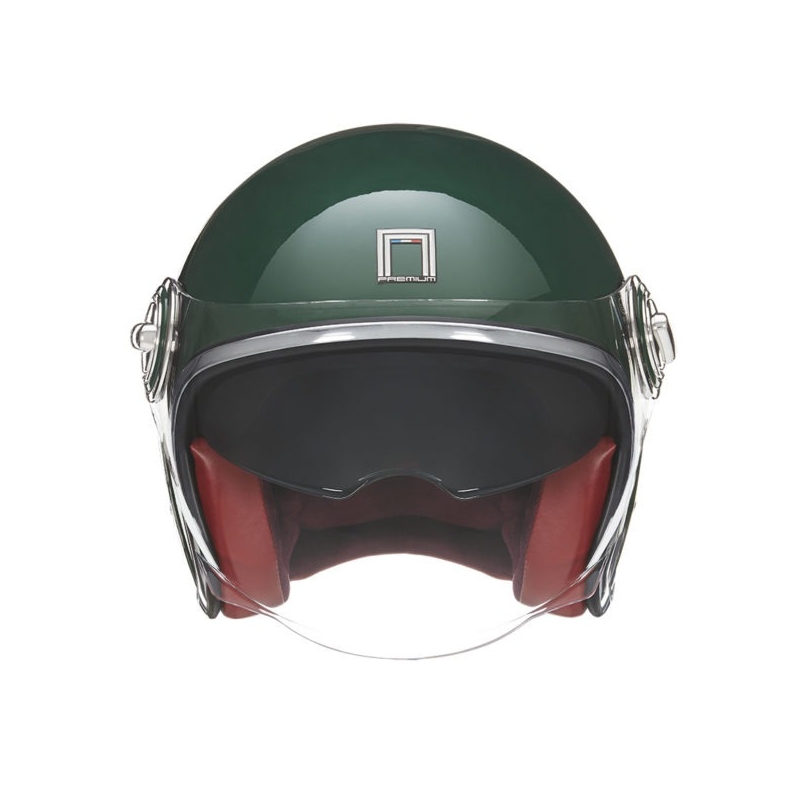 Offener Motorradhelm NOX PREMIUM Heritage grün - II. Qualität
