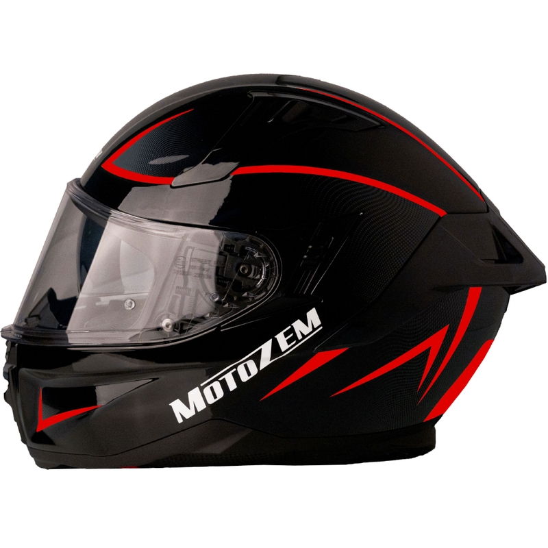 Integralhelm Motozem Guardian schwarz-rot 4 - II. Qualität