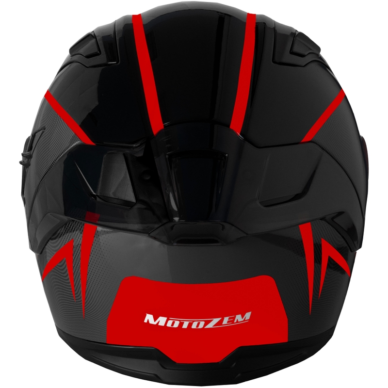 Integralhelm Motozem Guardian schwarz-rot 4 - II. Qualität
