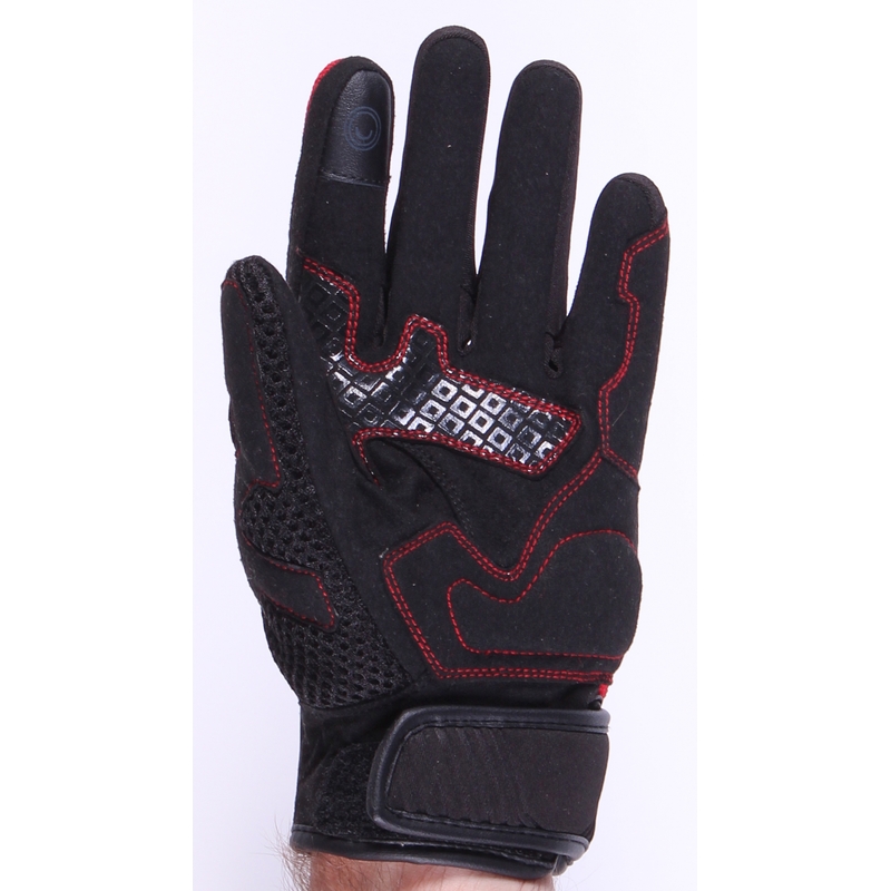 Motorradhandschuhe RSA Sneaker Schwarz und Rot Ausverkauf