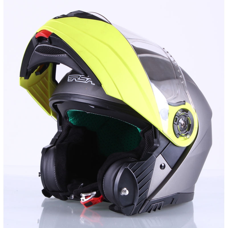RSA Titanos grau-fluo gelb Motorradhelm zu verkaufen Ausverkauf