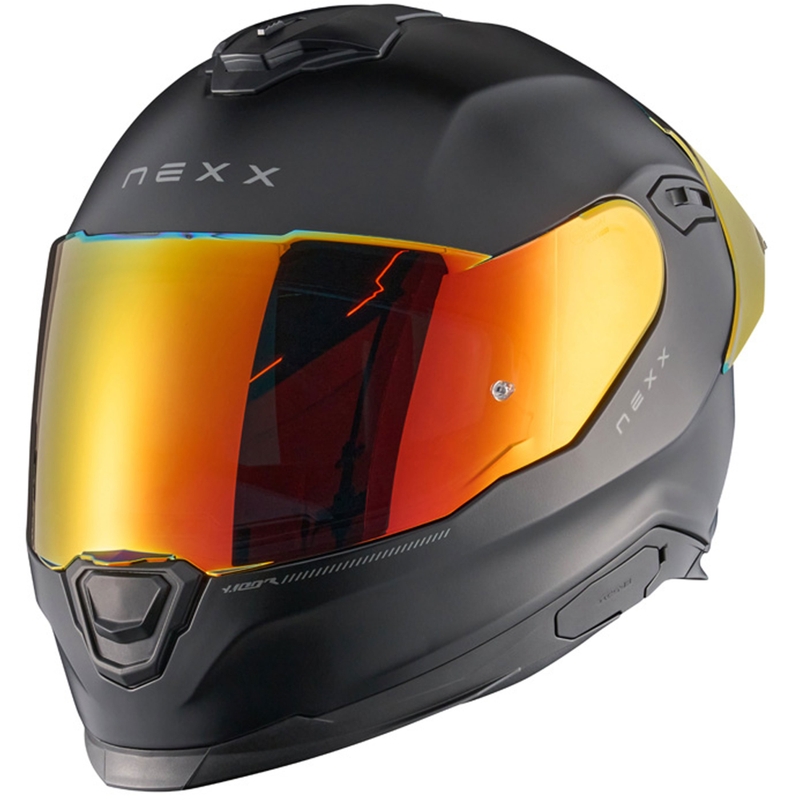 Integralhelm Motorrad NEXX Y.100R Subsonic matt schwarz-rot - II. Qualität Ausverkauf