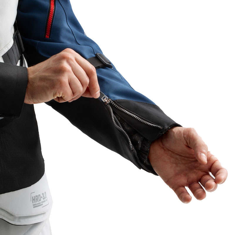 Motorradjacke Rebelhorn Hardy 3.0 blau-grau-rot 2 - II. Qualität