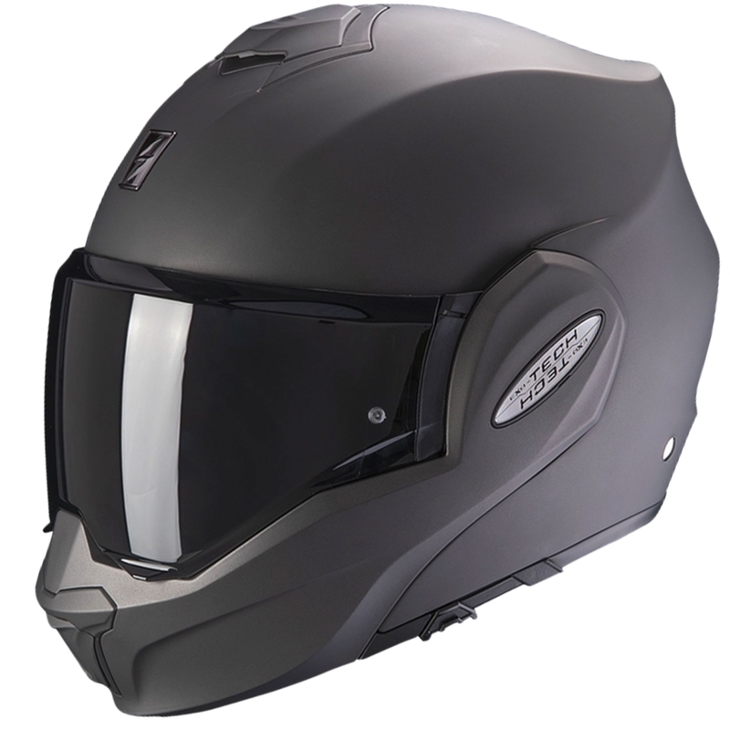 Klappbarer Motorradhelm Scorpion EXO-TECH EVO Solid matt anthrazit - II. Qualität