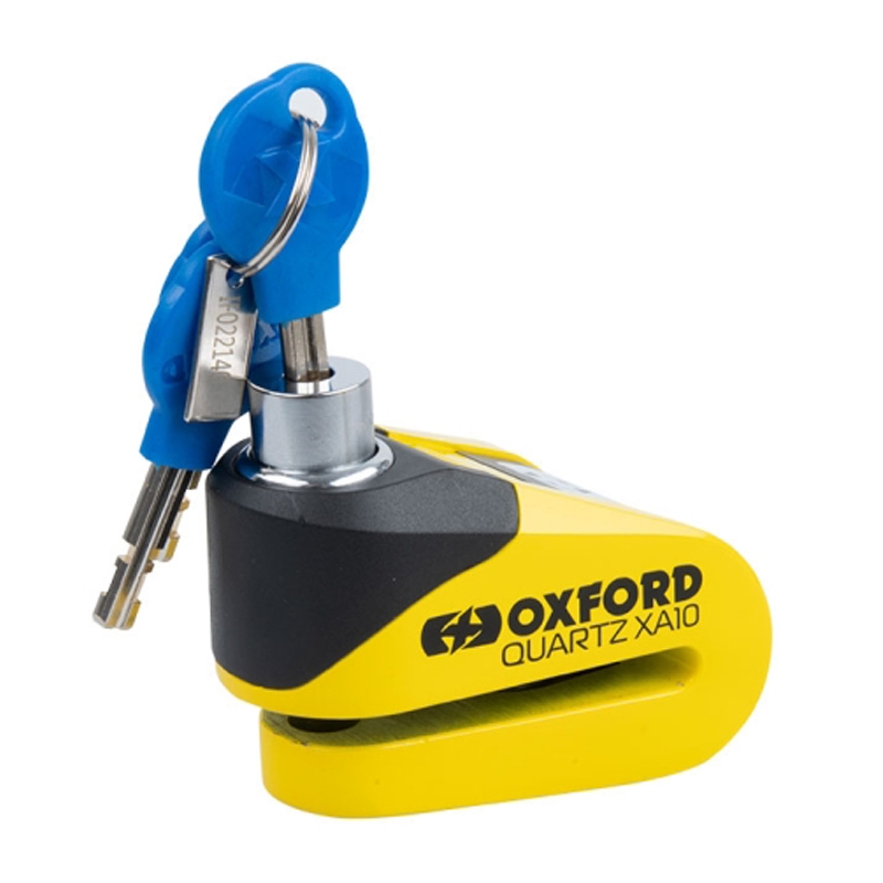 Oxford Quartz Alarm XA10 Scheibenbremsschloss gelb-schwarz - II. Qualität