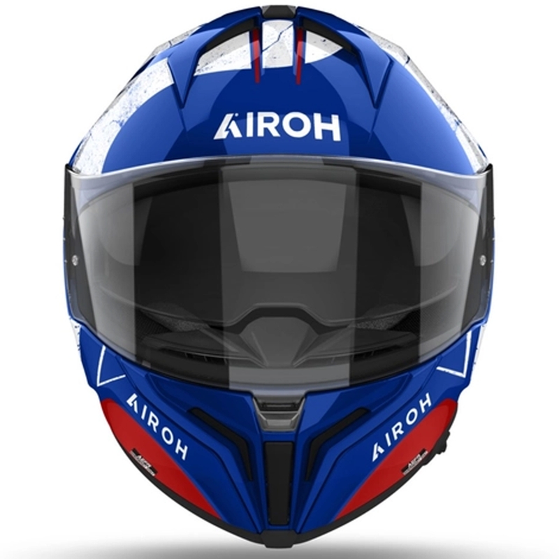 Integrierter Motorradhelm Airoh MATRYX Scope blau-rot