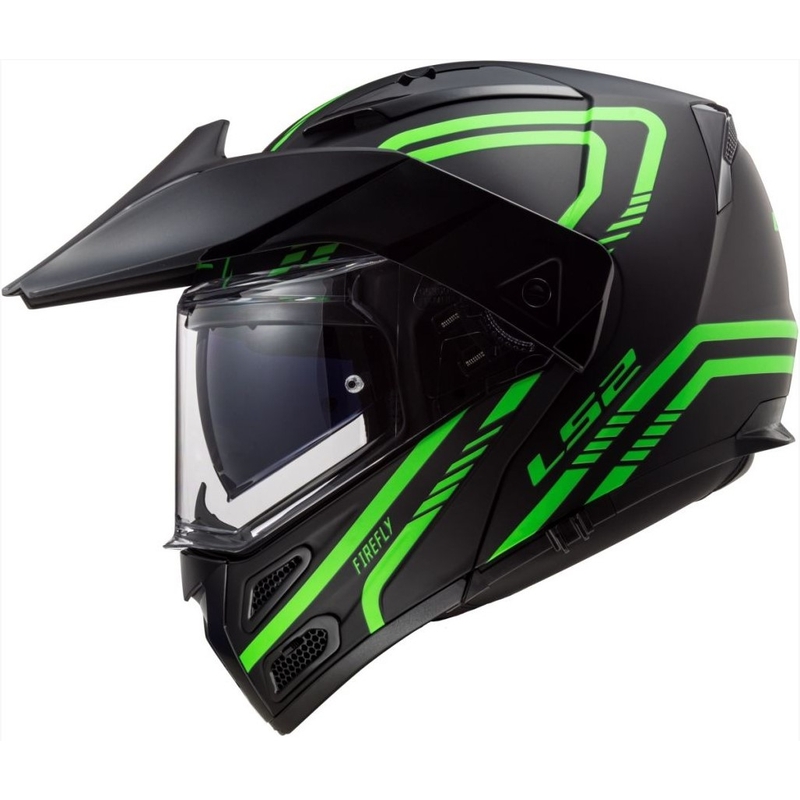 LS2 FF324 Metro EVO Firefly schwarz-fluo grüner Helm