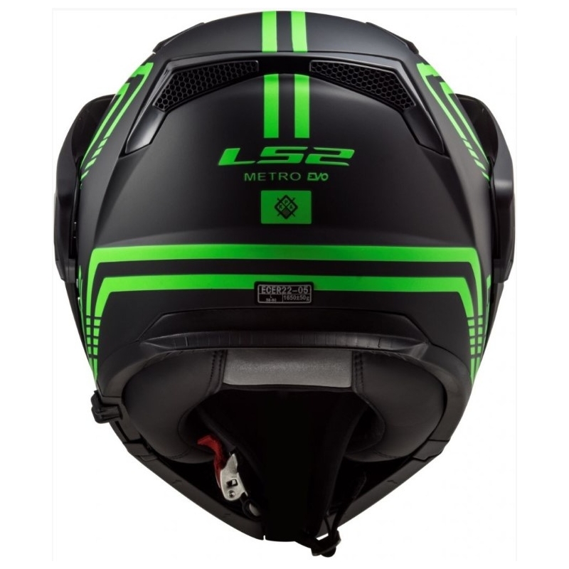 LS2 FF324 Metro EVO Firefly schwarz-fluo grüner Helm