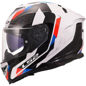 Integralhelm LS2 FF818 Storm III Sports, glänzend weiß-blau-rot - II. Qualität