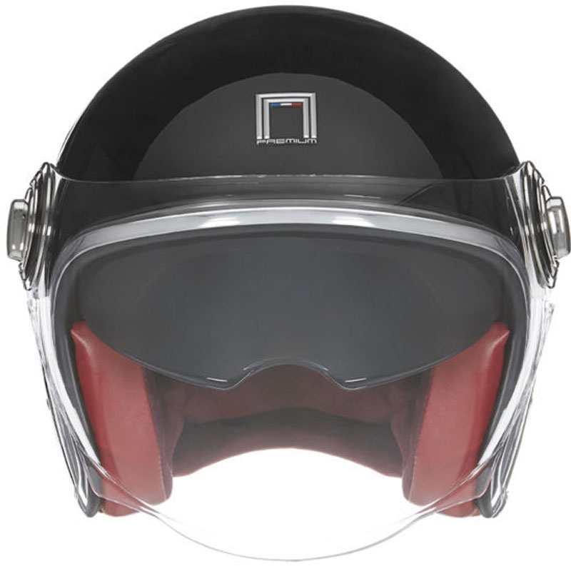 NOX PREMIUM Heritage Motorradhelm mit offenem Gesicht schwarz - II. Qualität