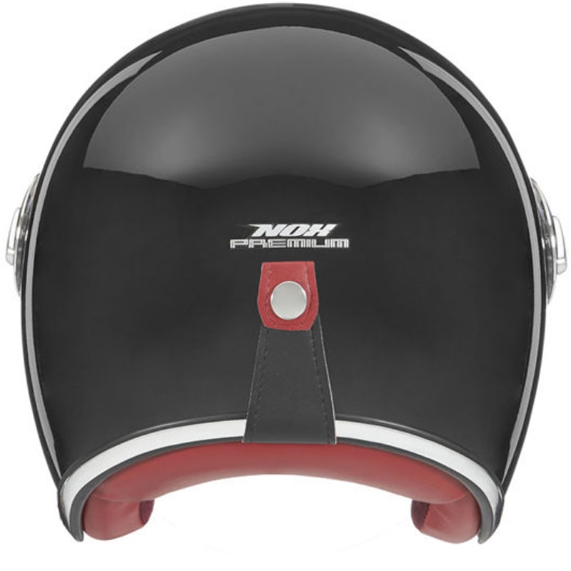 NOX PREMIUM Heritage Motorradhelm mit offenem Gesicht schwarz - II. Qualität
