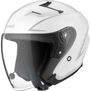 Offener Motorradhelm SENA Outstar S glänzend weiß - II. Qualität