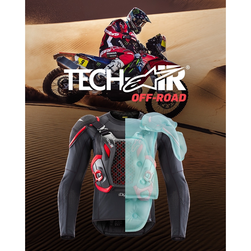 Alpinestars TECH-AIR® OFF-ROAD Airbag-Weste schwarz-rot 2 - II. Qualität