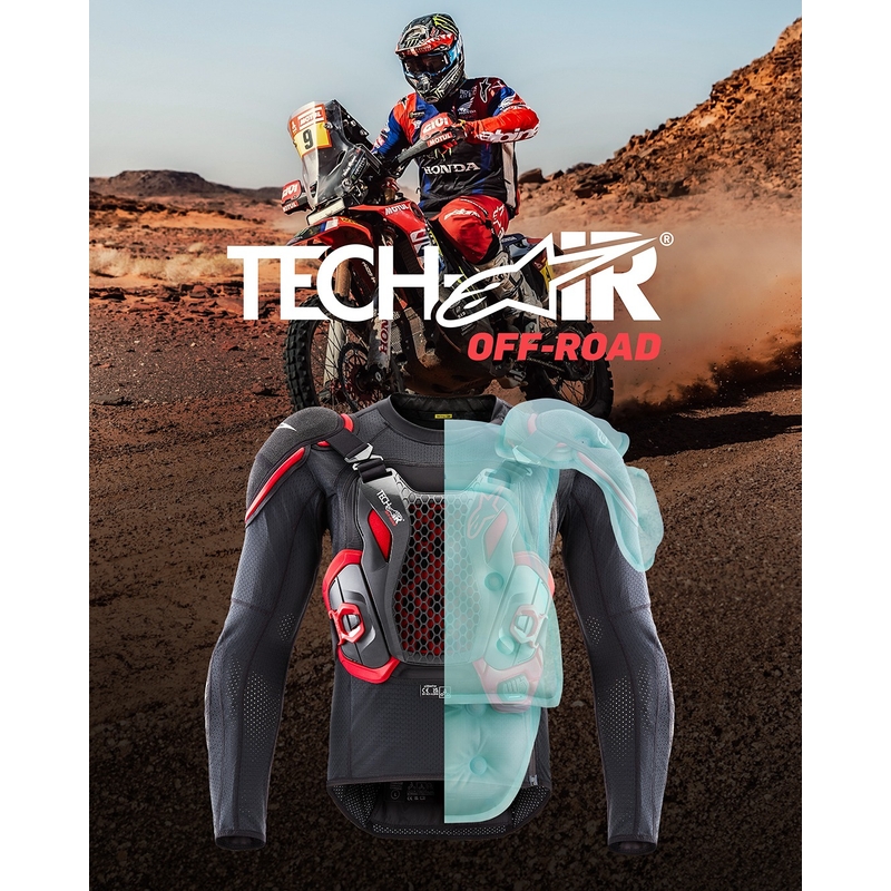 Alpinestars TECH-AIR® OFF-ROAD Airbag-Weste schwarz-rot 2 - II. Qualität