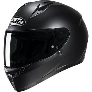 HJC C10 Solid halbflacher Integralhelm Motorrad schwarz - II. Qualität